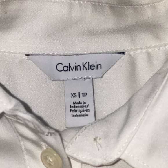 XS Calvin Klein Long Sleeve Blouse - Picture 2 of 3